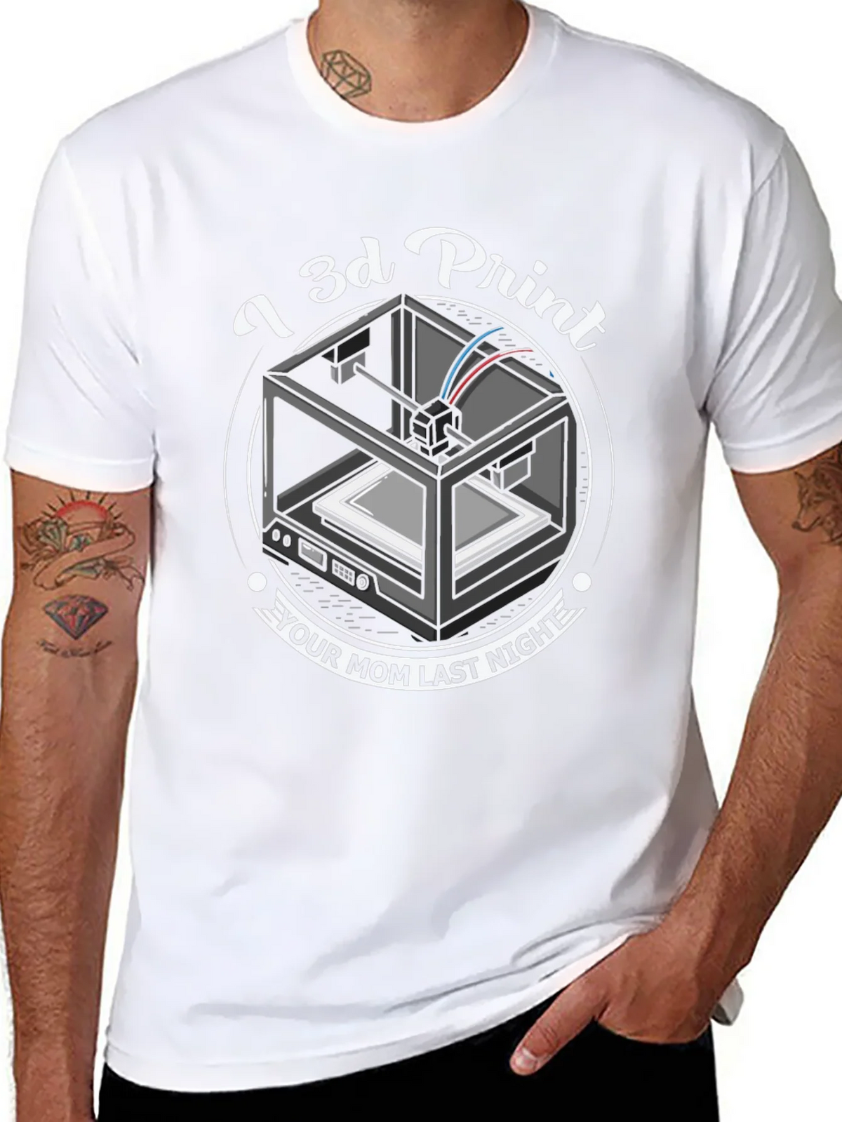 I 3D Print Your Mom T-Shirt - Funny Novelty Tee product image 7