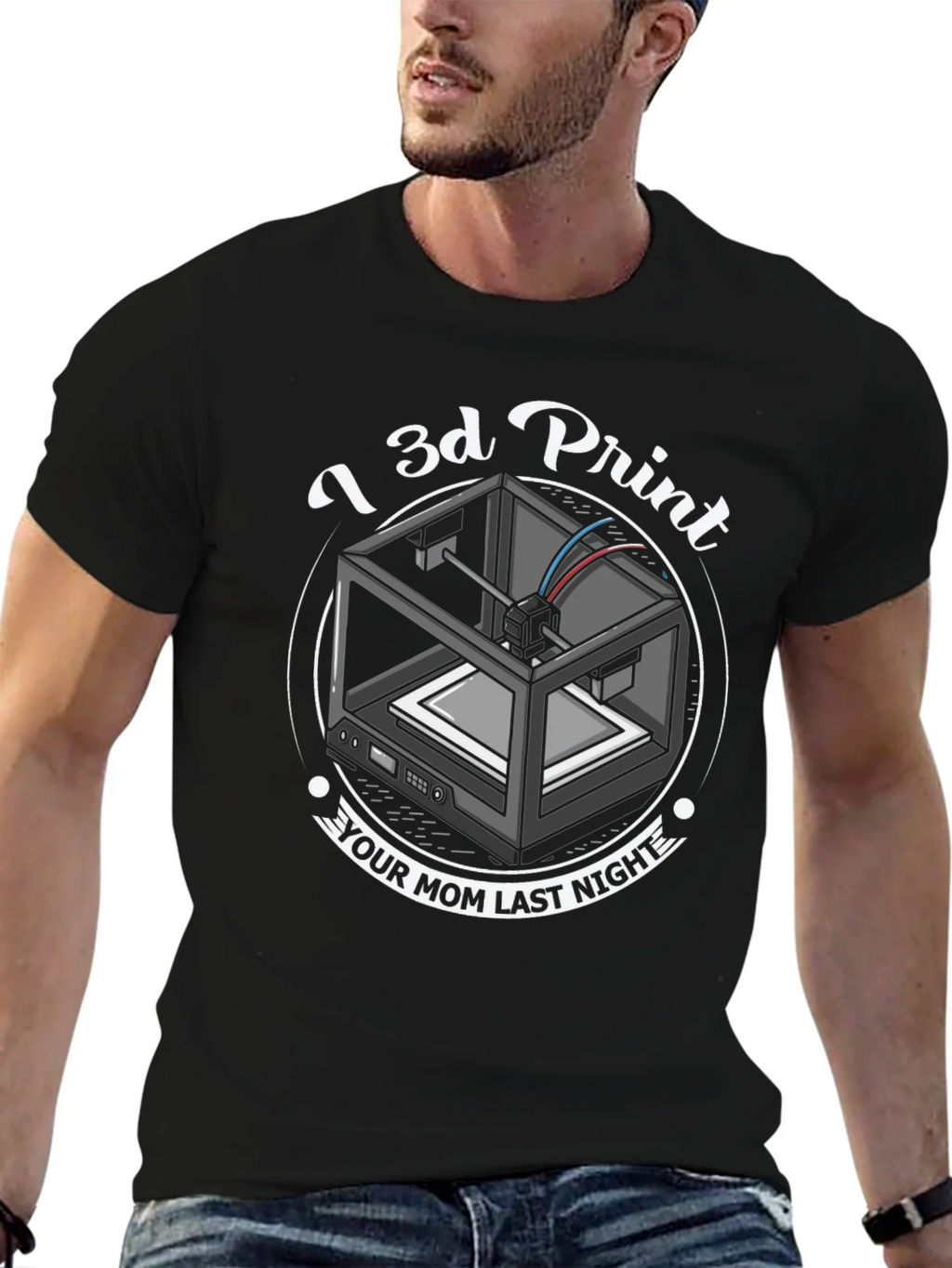 I 3D Print Your Mom T-Shirt - Funny Novelty Tee product image 6