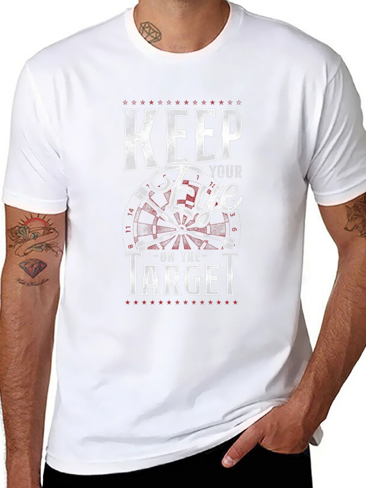 Keep Your Eye on the Target Black T-Shirt product image 7