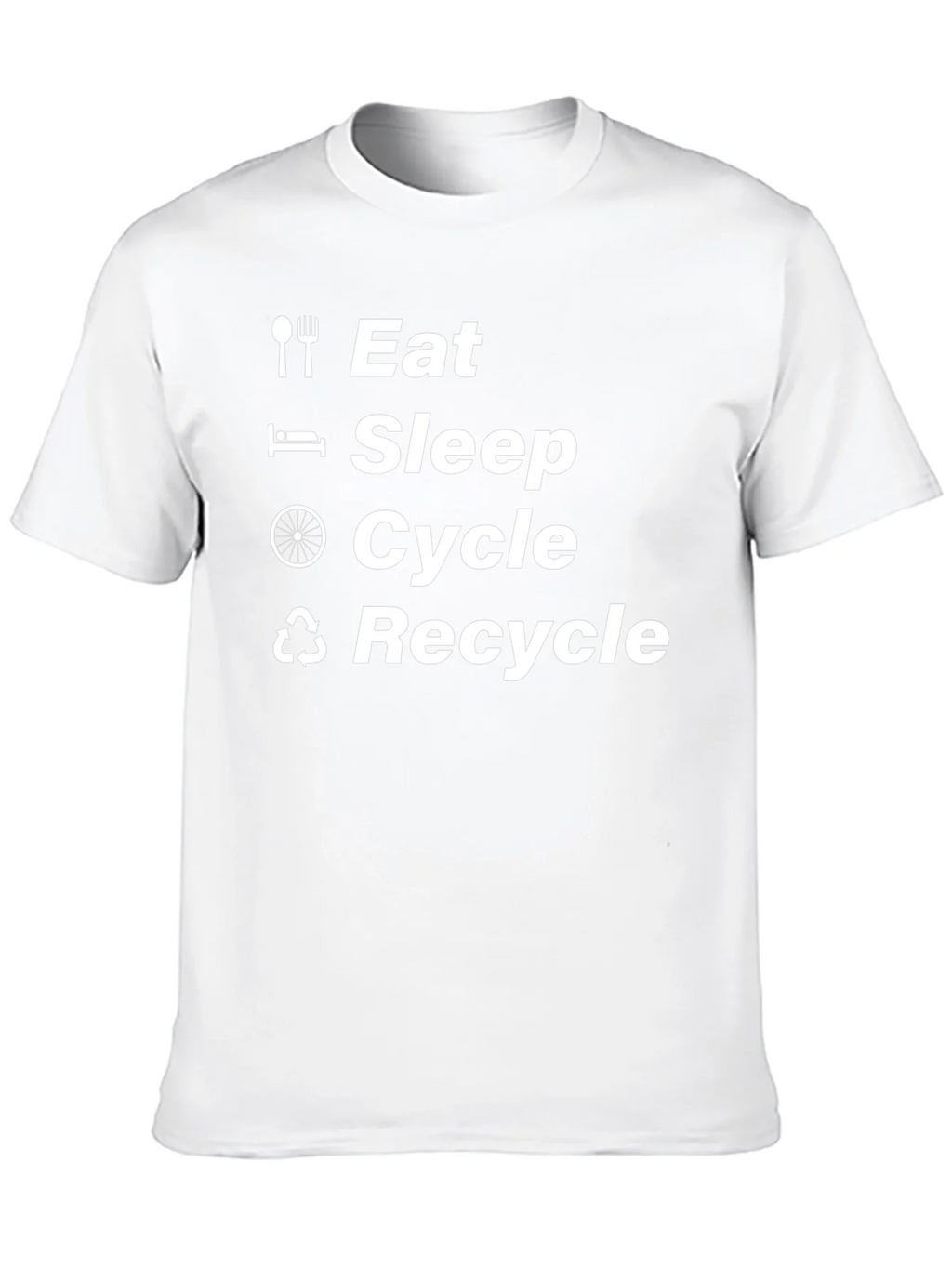 Eat Sleep Cycle Recycle T-Shirt product image 8