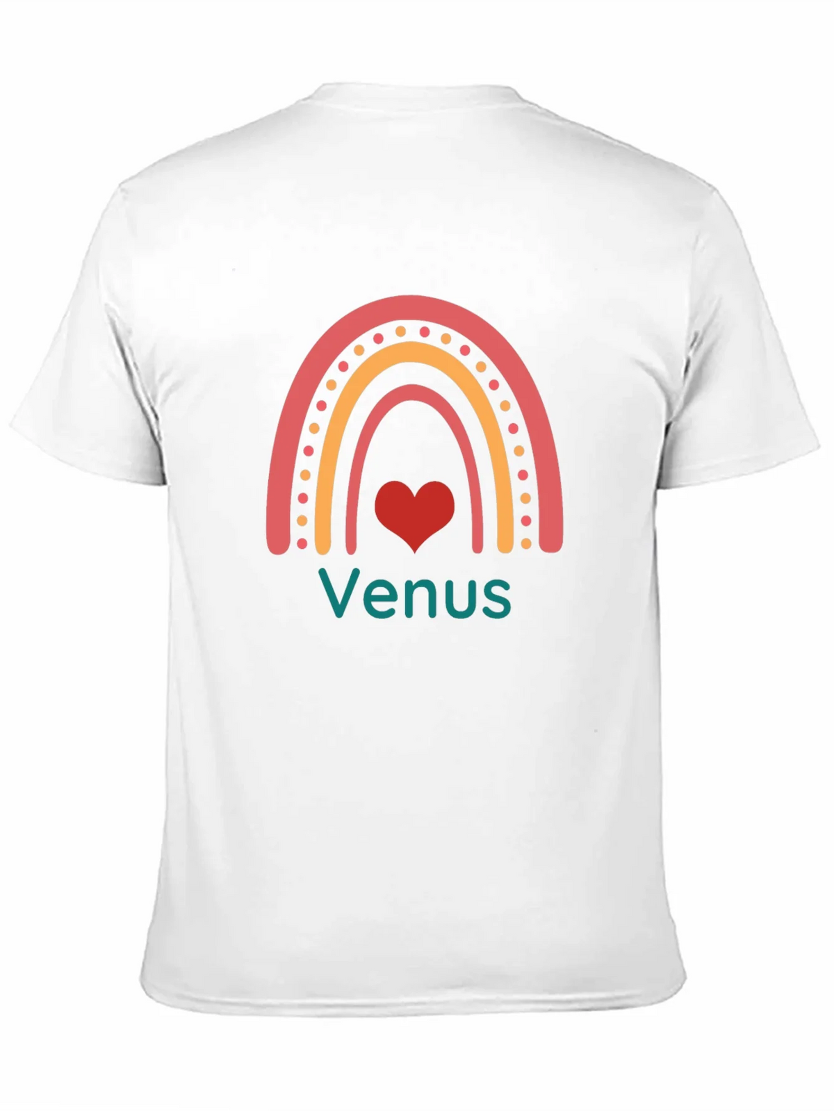 Venus Rainbow Heart Black T-Shirt product image 9