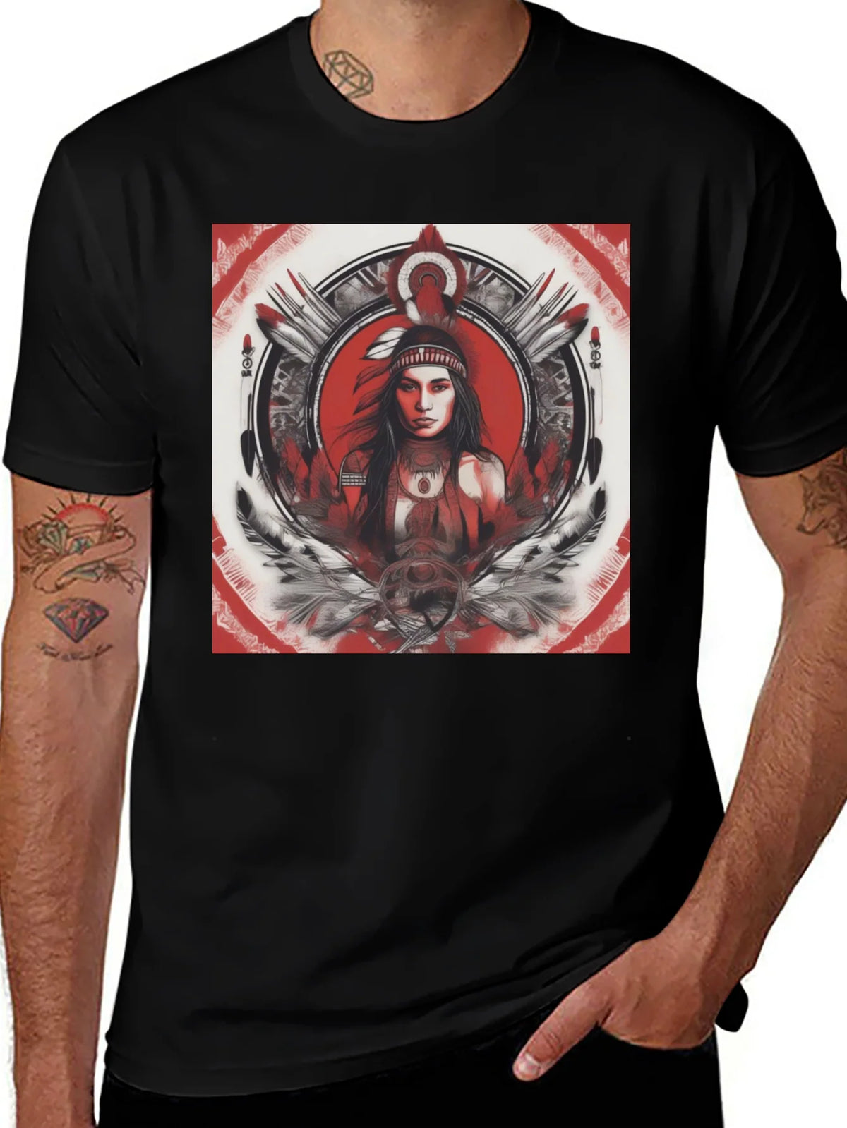 Native American Woman Graphic T-Shirt product image 1