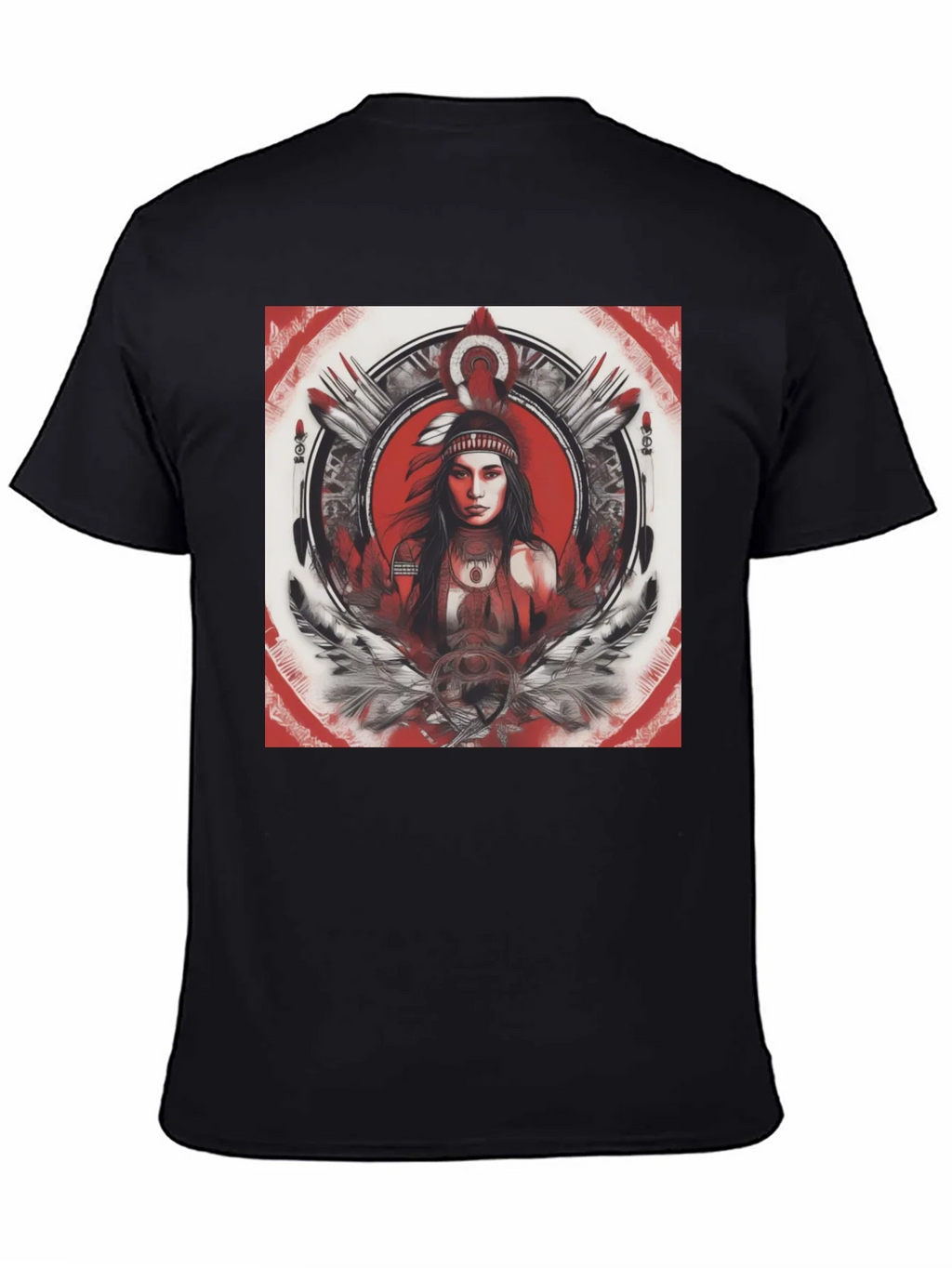 Native American Woman Graphic T-Shirt product image 4