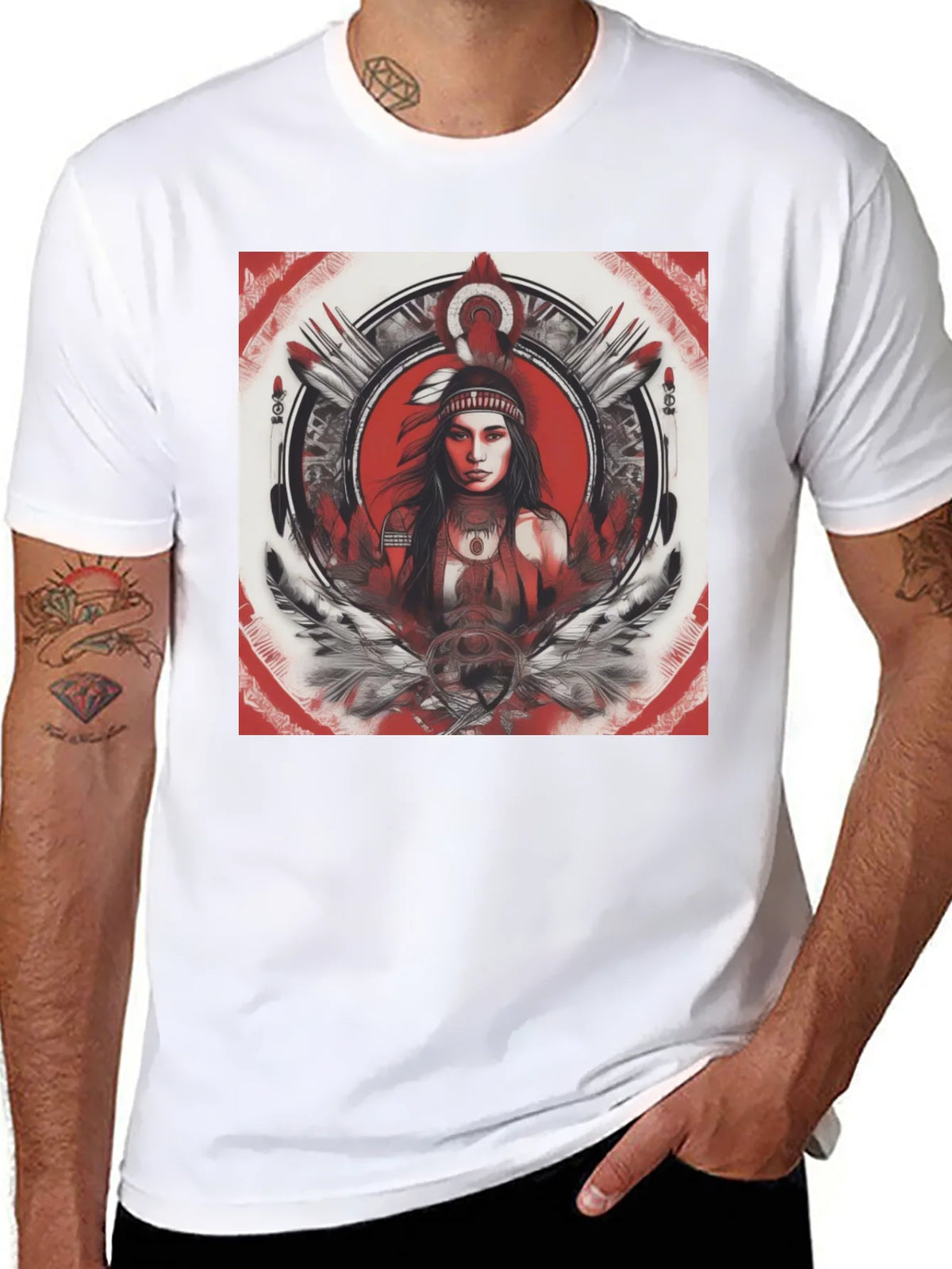 Native American Woman Graphic T-Shirt product image 7