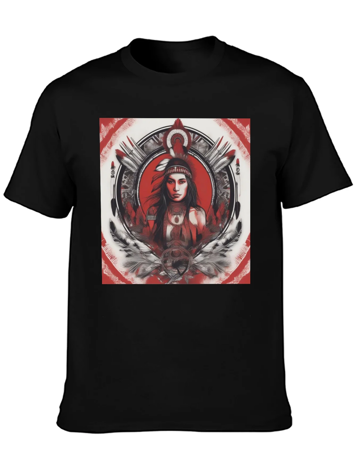 Native American Woman Graphic T-Shirt product image 3