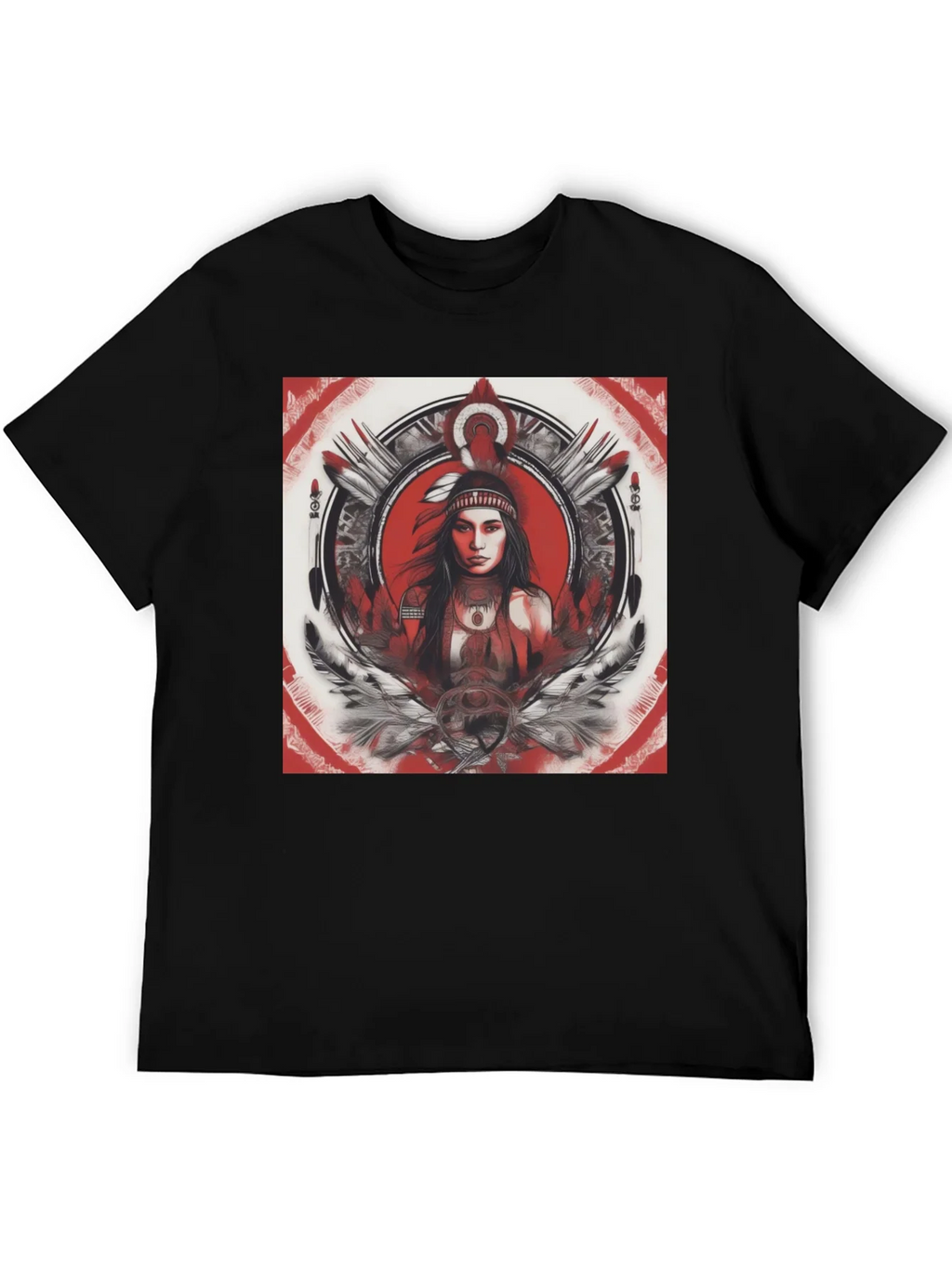 Native American Woman Graphic T-Shirt product image 5