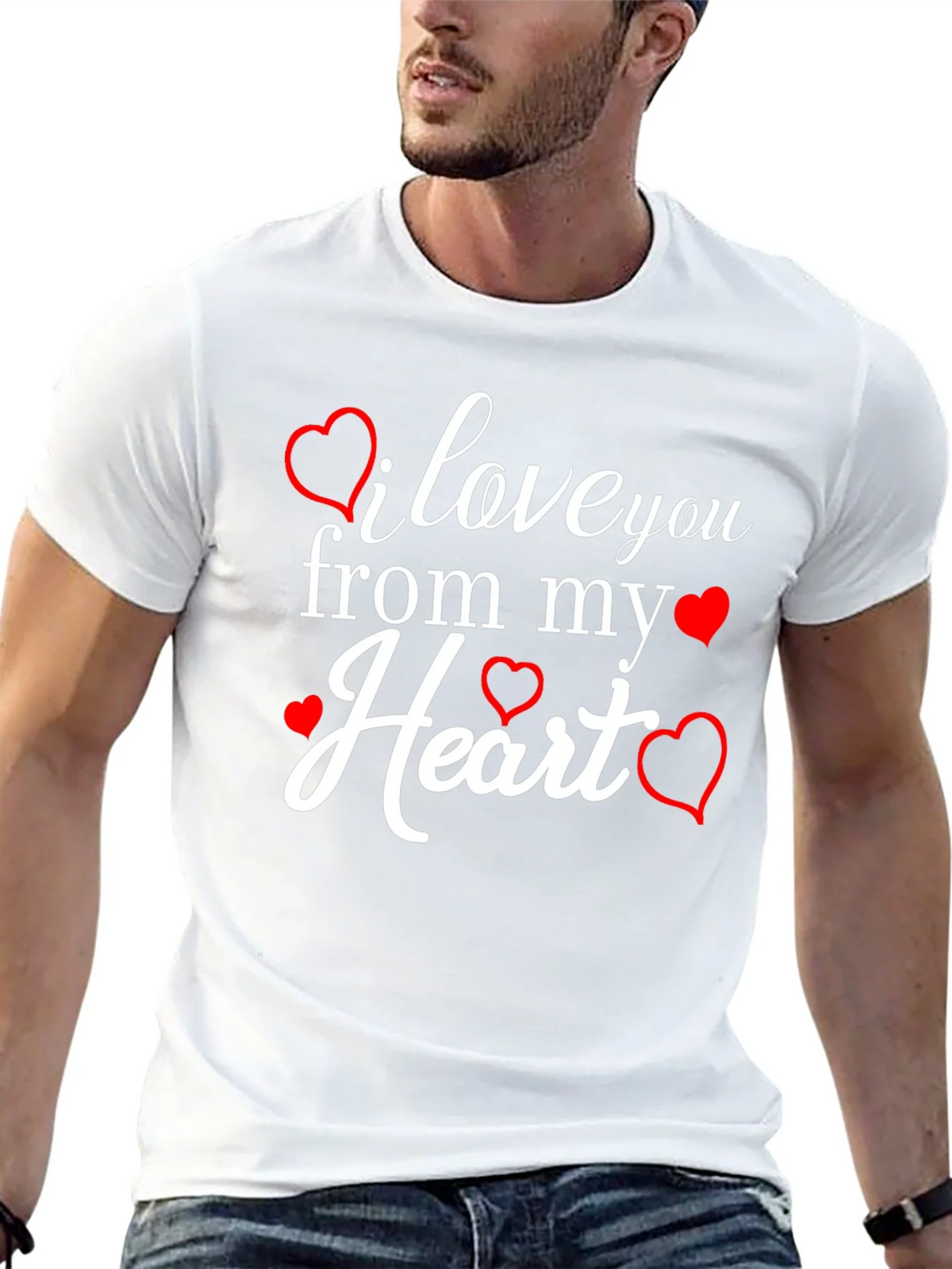 I Love You From My Heart Graphic Tee product image 12