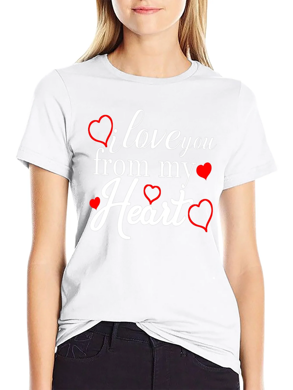 I Love You From My Heart Graphic Tee product image 8