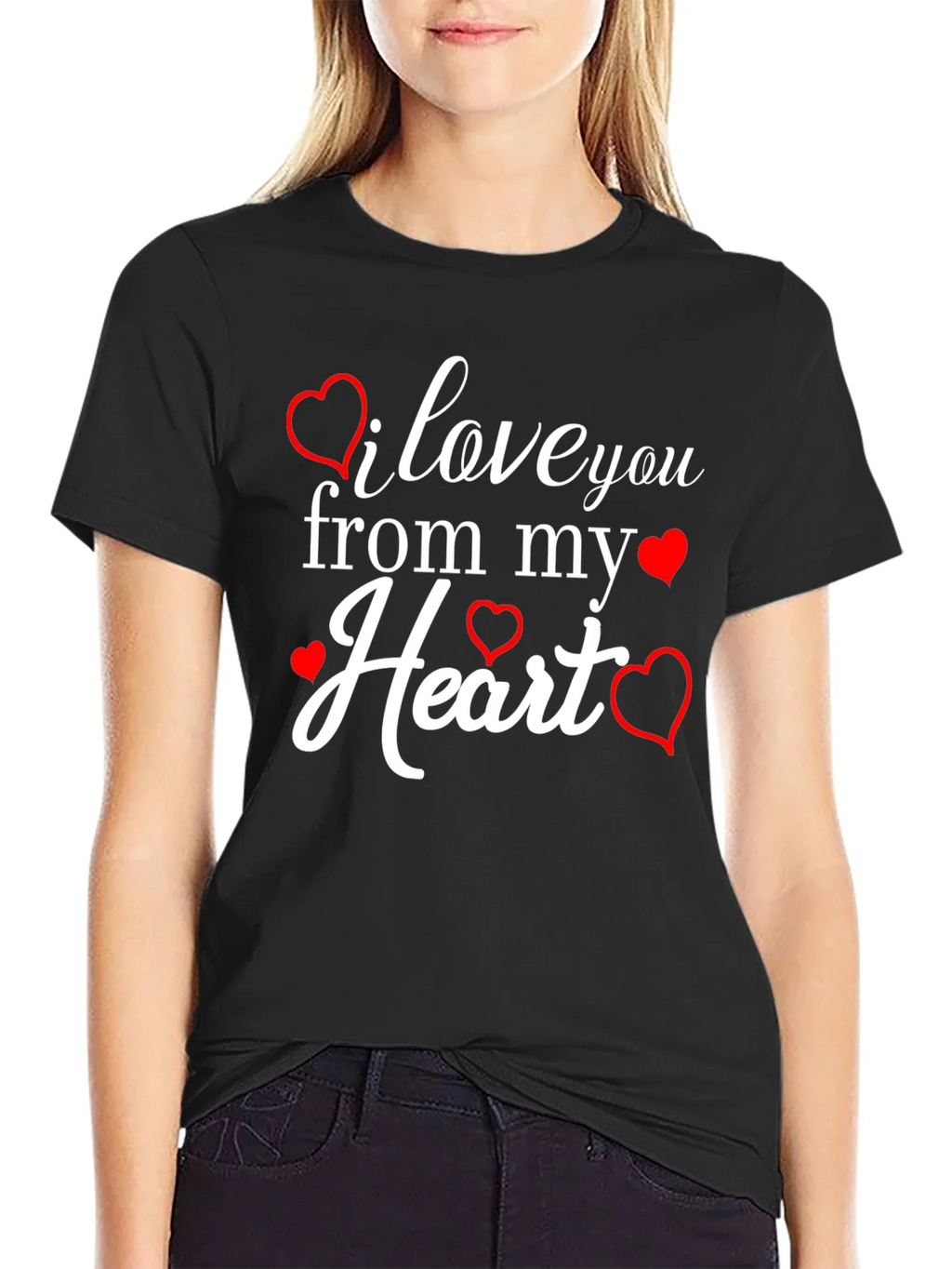 I Love You From My Heart Graphic Tee product image 2