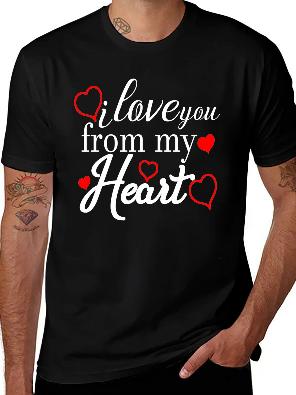 I Love You From My Heart Graphic Tee product image 1