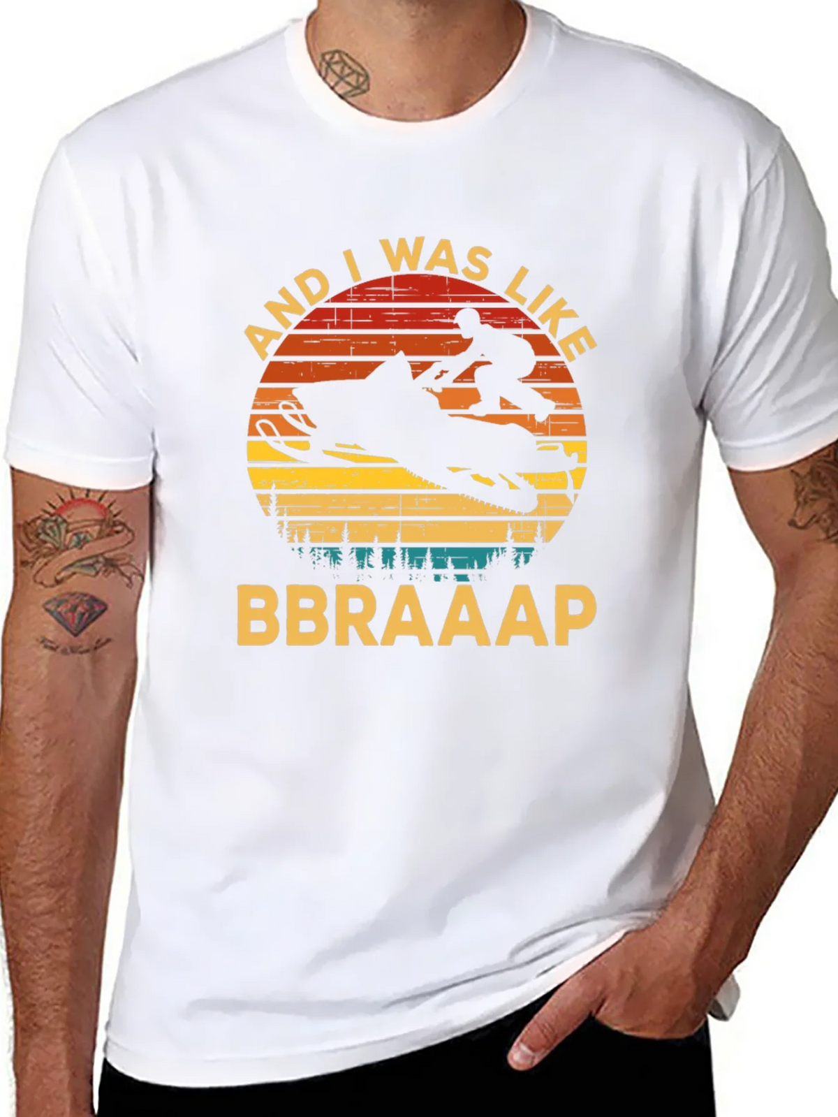 Snowmobile And I Was Like BBRAAAP T-Shirt product image 6