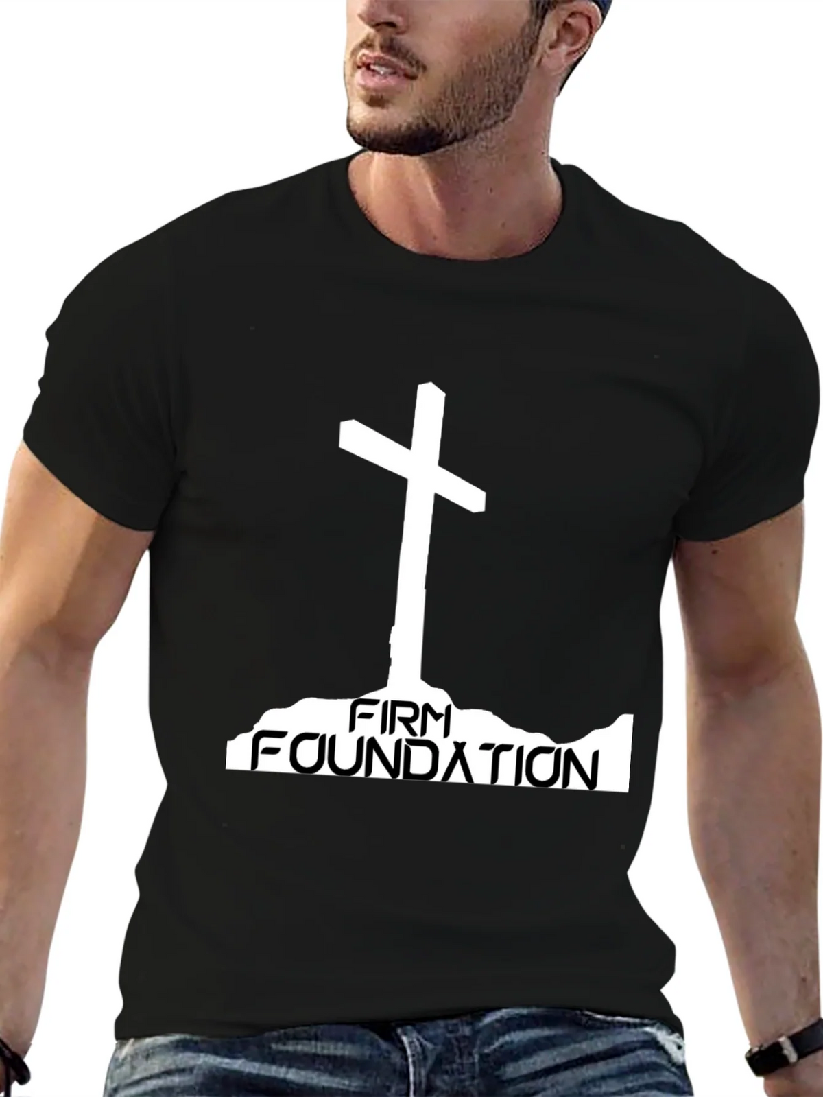 Firm Foundation Christian T-Shirt product image 6