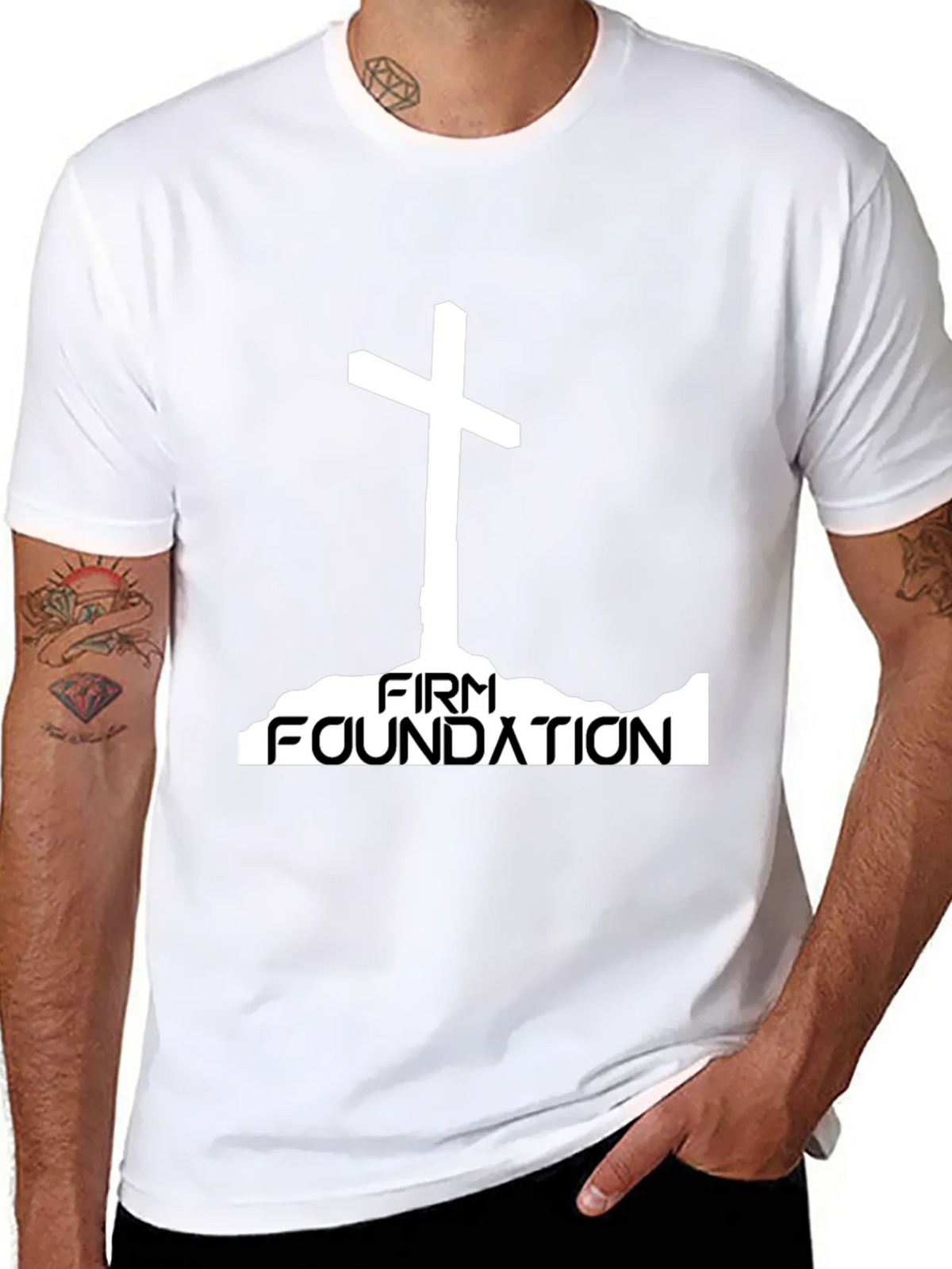 Firm Foundation Christian T-Shirt product image 7