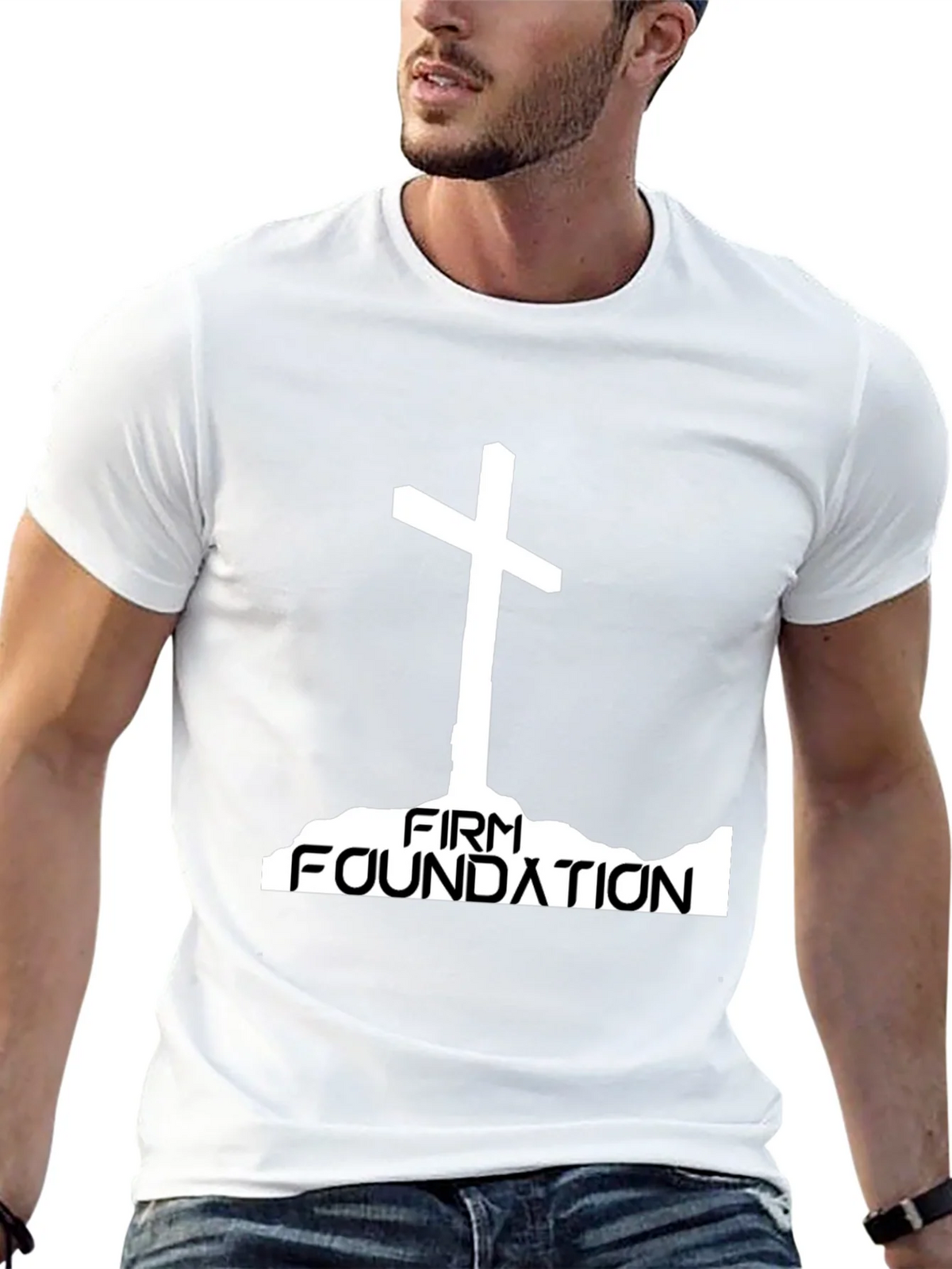 Firm Foundation Christian T-Shirt product image 12