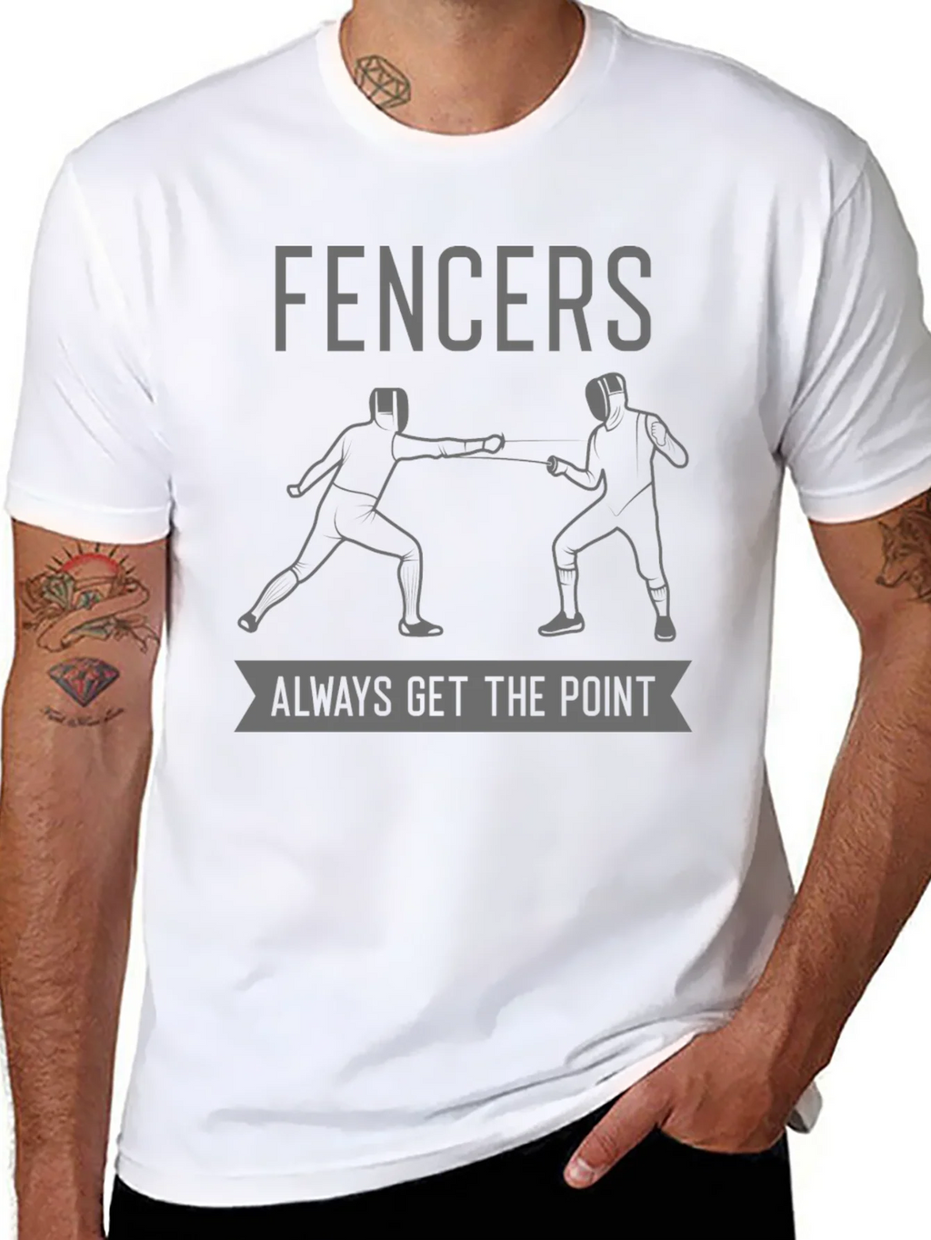 Fencers Always Get The Point T-Shirt product image 7