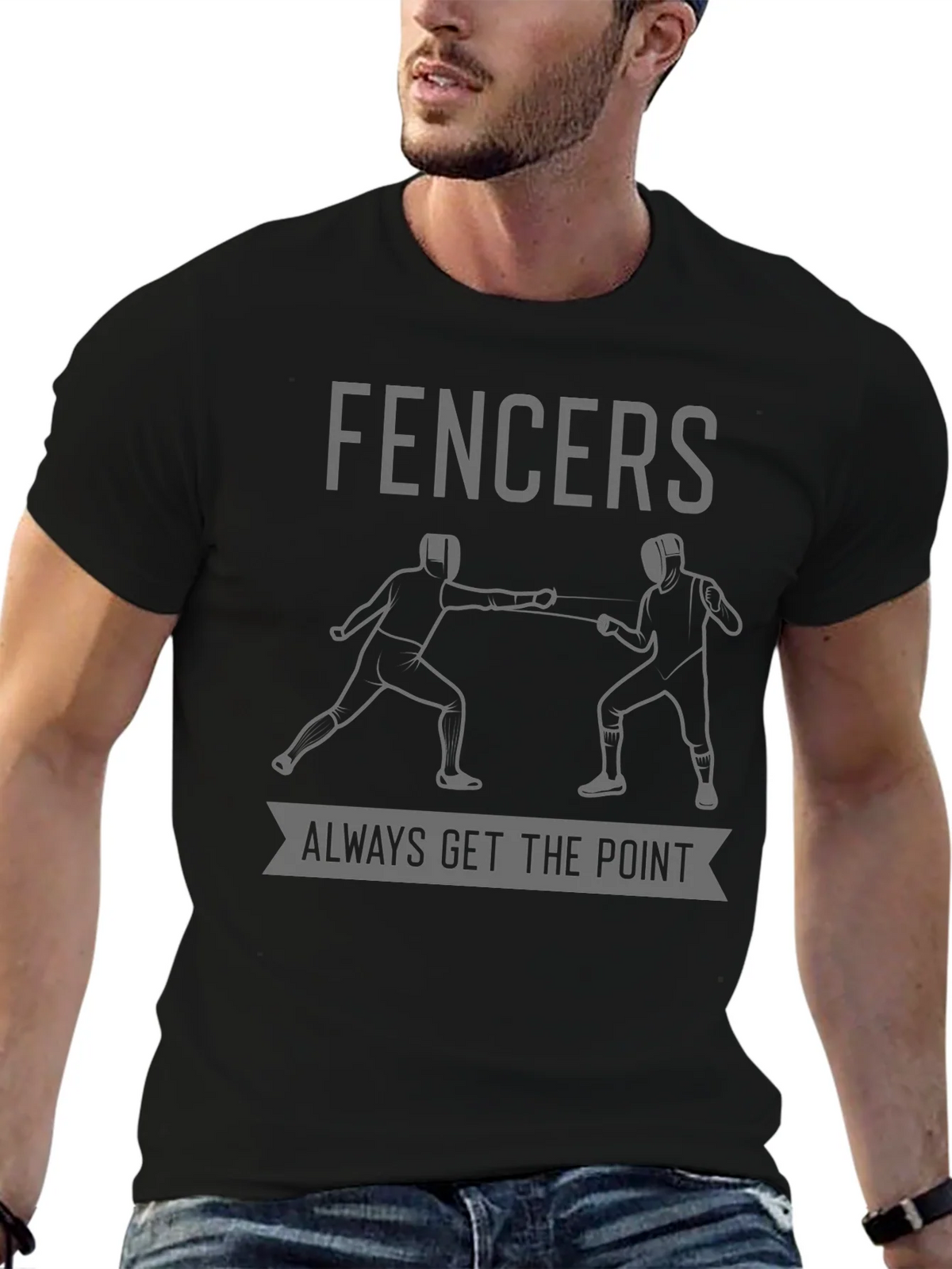 Fencers Always Get The Point T-Shirt product image 6