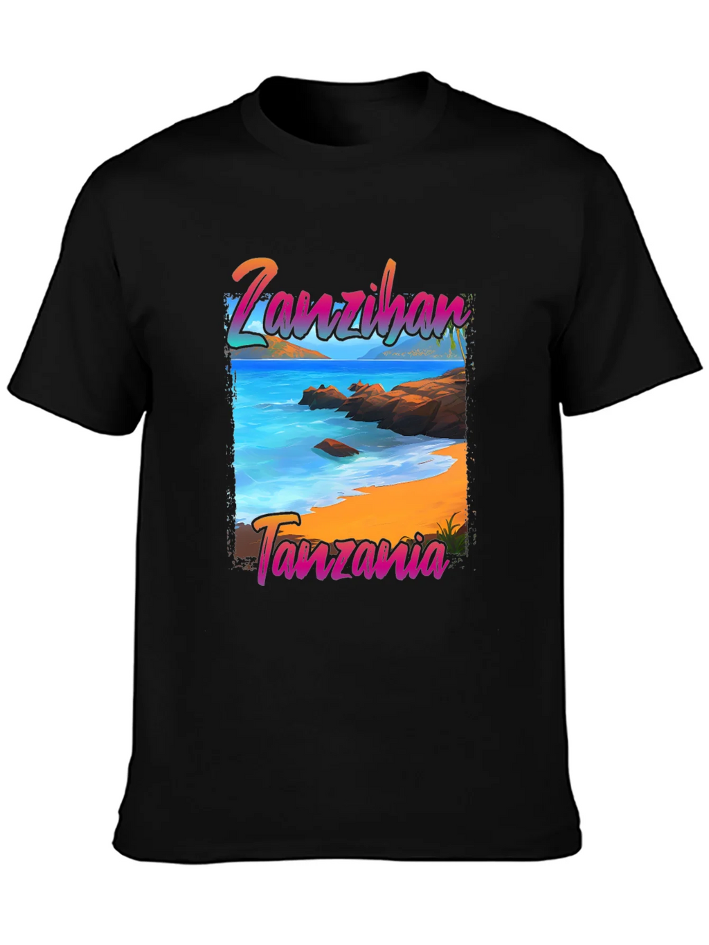 Zanzibar Tanzania Beach Graphic T-Shirt product image 3
