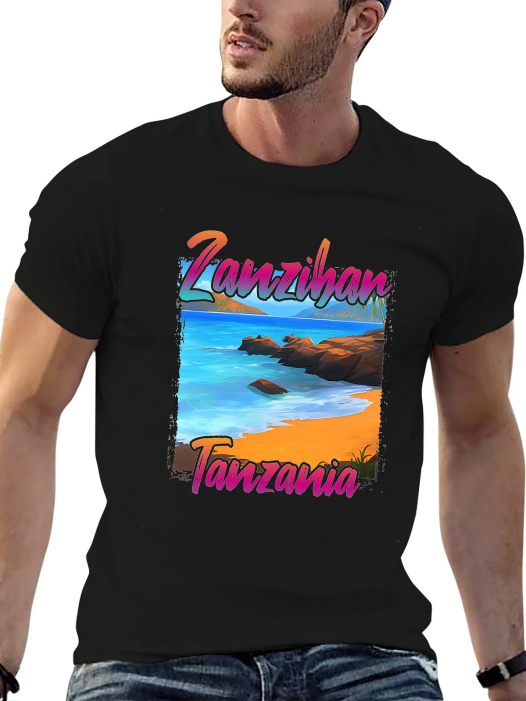 Zanzibar Tanzania Beach Graphic T-Shirt product image 6