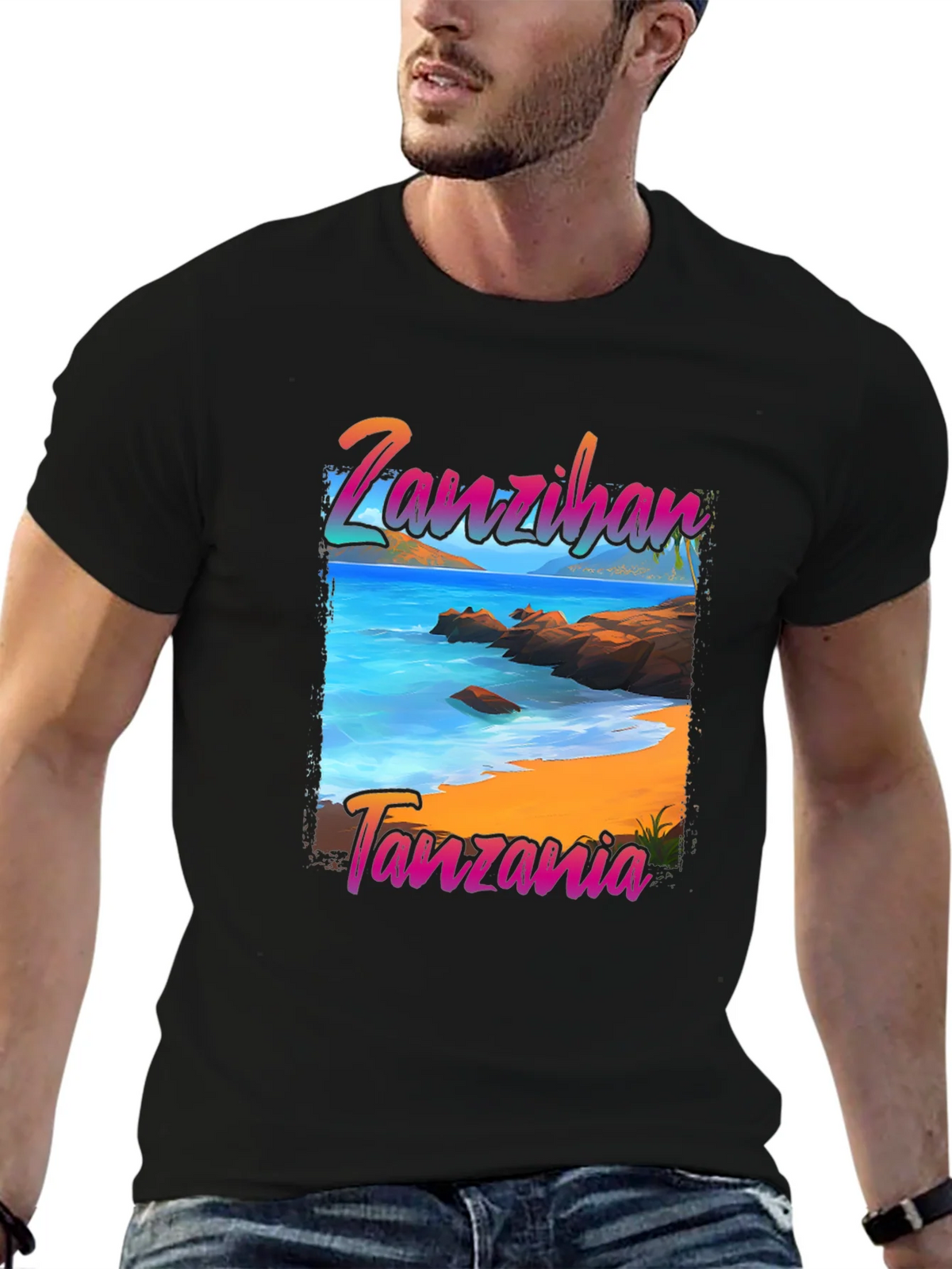 Zanzibar Tanzania Beach Graphic T-Shirt product image 6