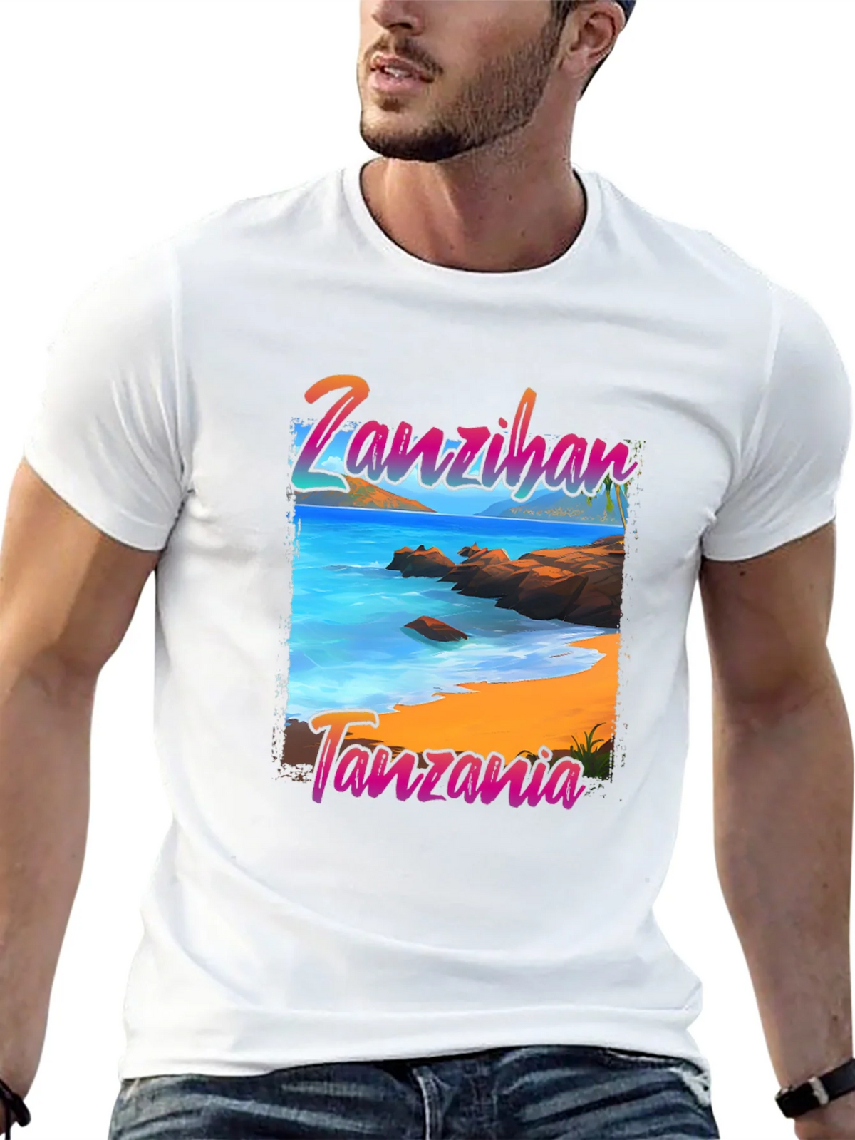 Zanzibar Tanzania Beach Graphic T-Shirt product image 12
