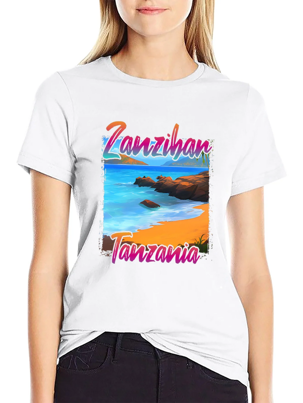 Zanzibar Tanzania Beach Graphic T-Shirt product image 8