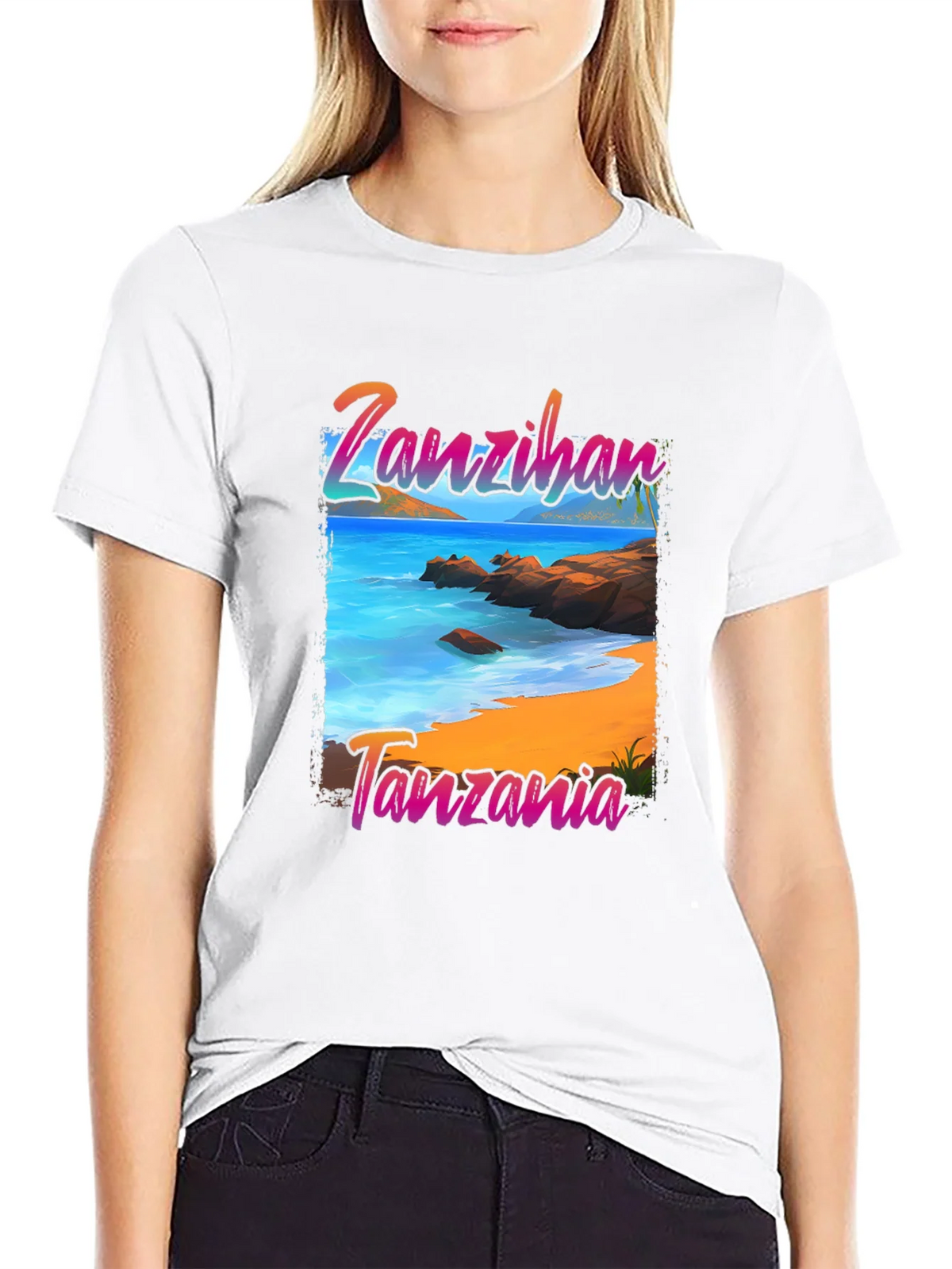 Zanzibar Tanzania Beach Graphic T-Shirt product image 8