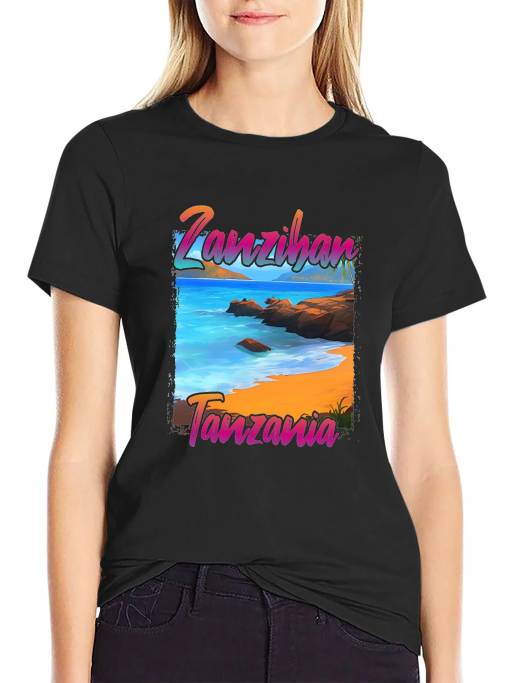 Zanzibar Tanzania Beach Graphic T-Shirt product image 2