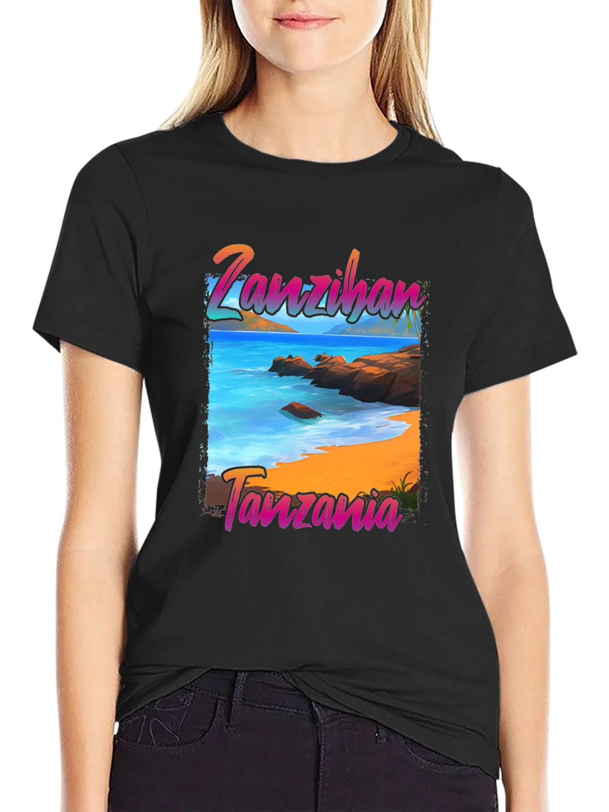 Zanzibar Tanzania Beach Graphic T-Shirt product image 2