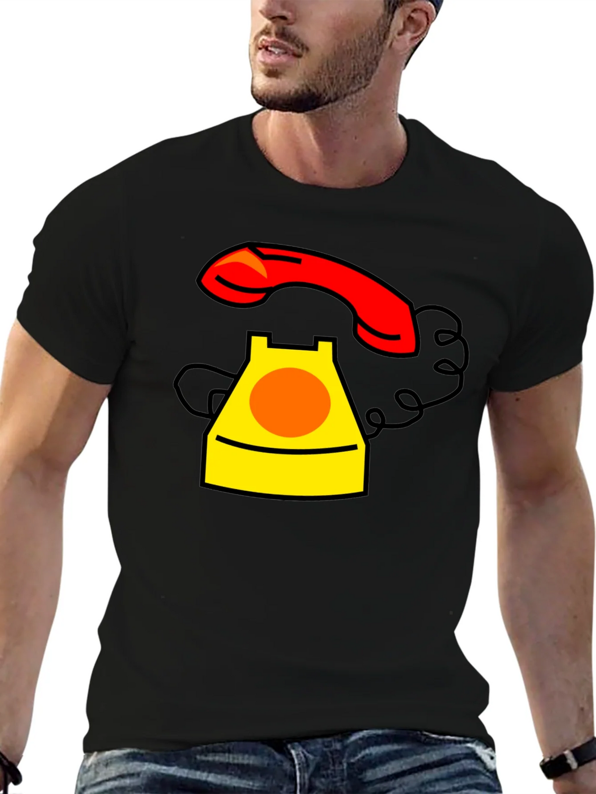 Retro Rotary Phone Graphic T-Shirt product image 6
