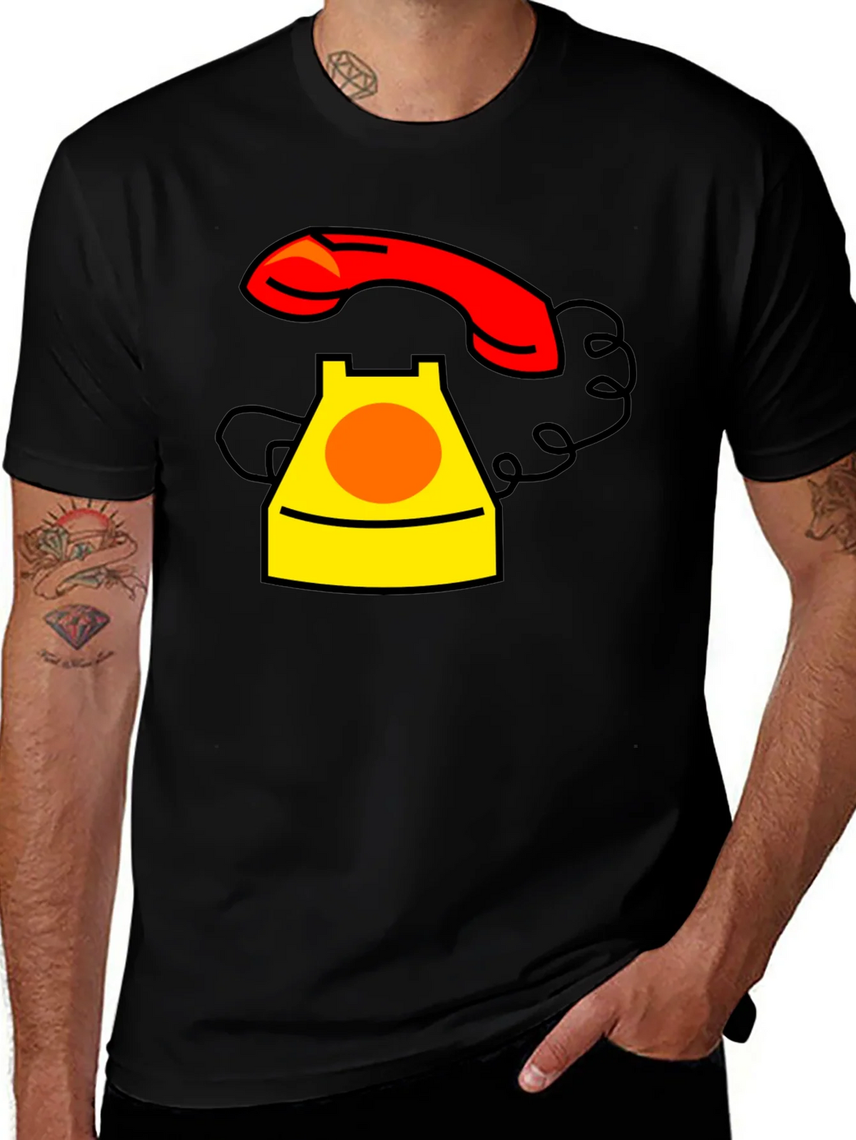 Retro Rotary Phone Graphic T-Shirt product image 1
