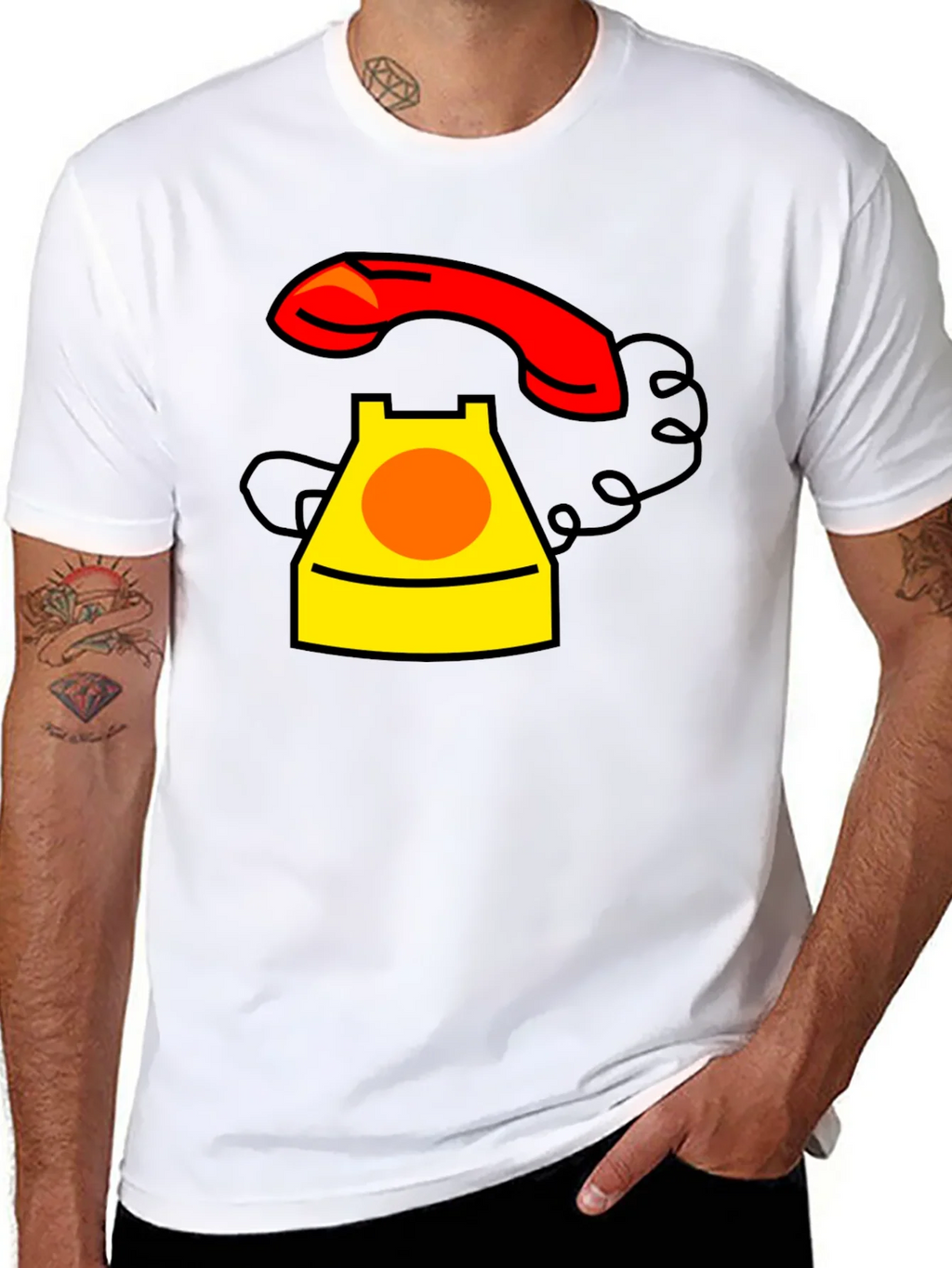 Retro Rotary Phone Graphic T-Shirt product image 7