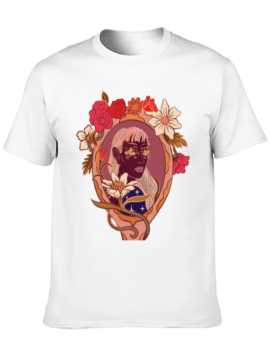 Floral Framed Face Graphic Tee product image 9
