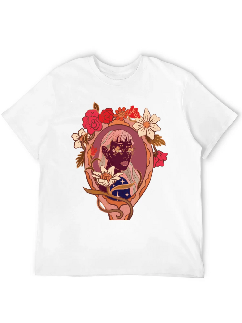 Floral Framed Face Graphic Tee product image 11