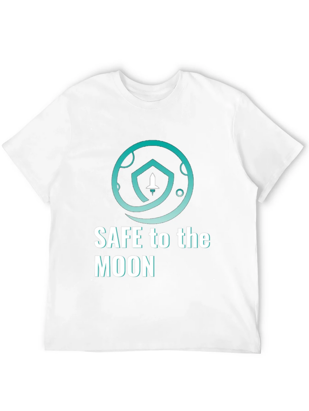 Safe To The Moon T-Shirt Black Cryptocurrency Graphic Tee product image 11