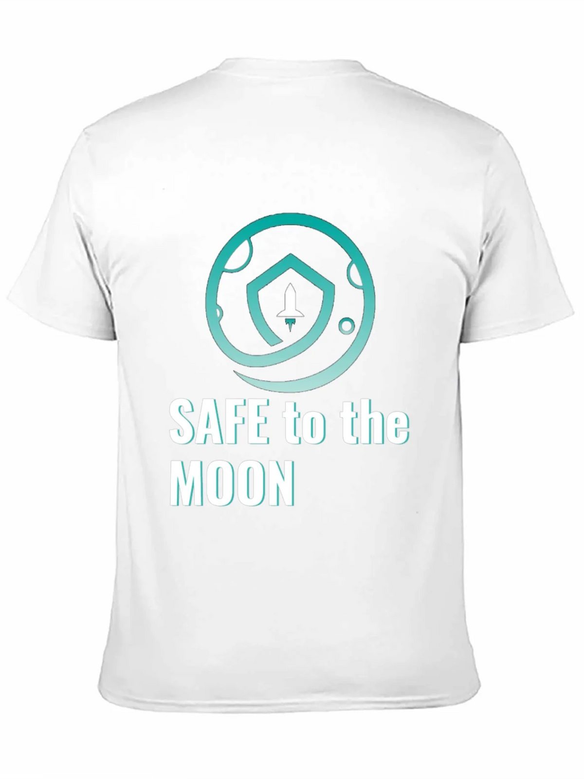 Safe To The Moon T-Shirt Black Cryptocurrency Graphic Tee product image 10
