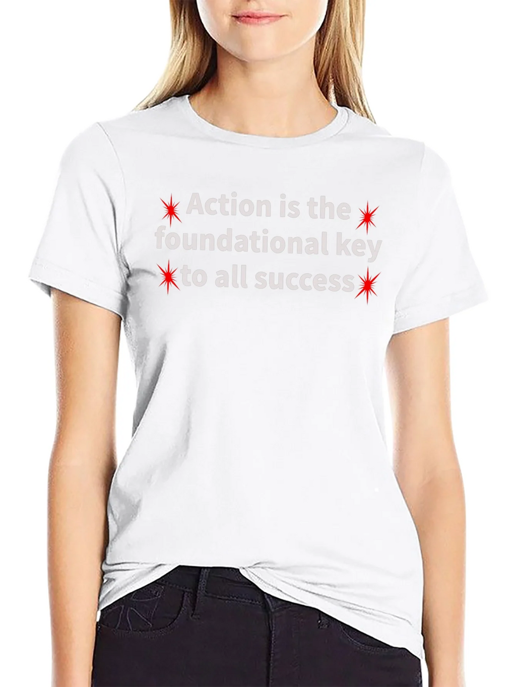 Action Is Key Crew Neck T-Shirt product image 8