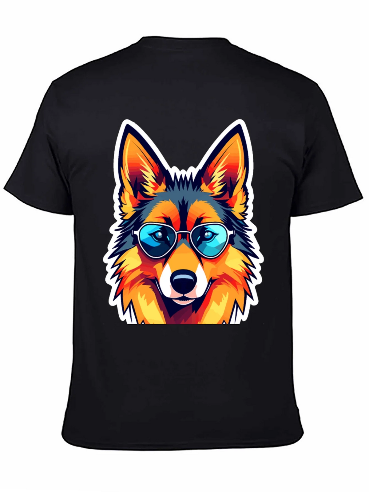 Cool Fox Graphic Tee - Unisex Black T-Shirt product image 4