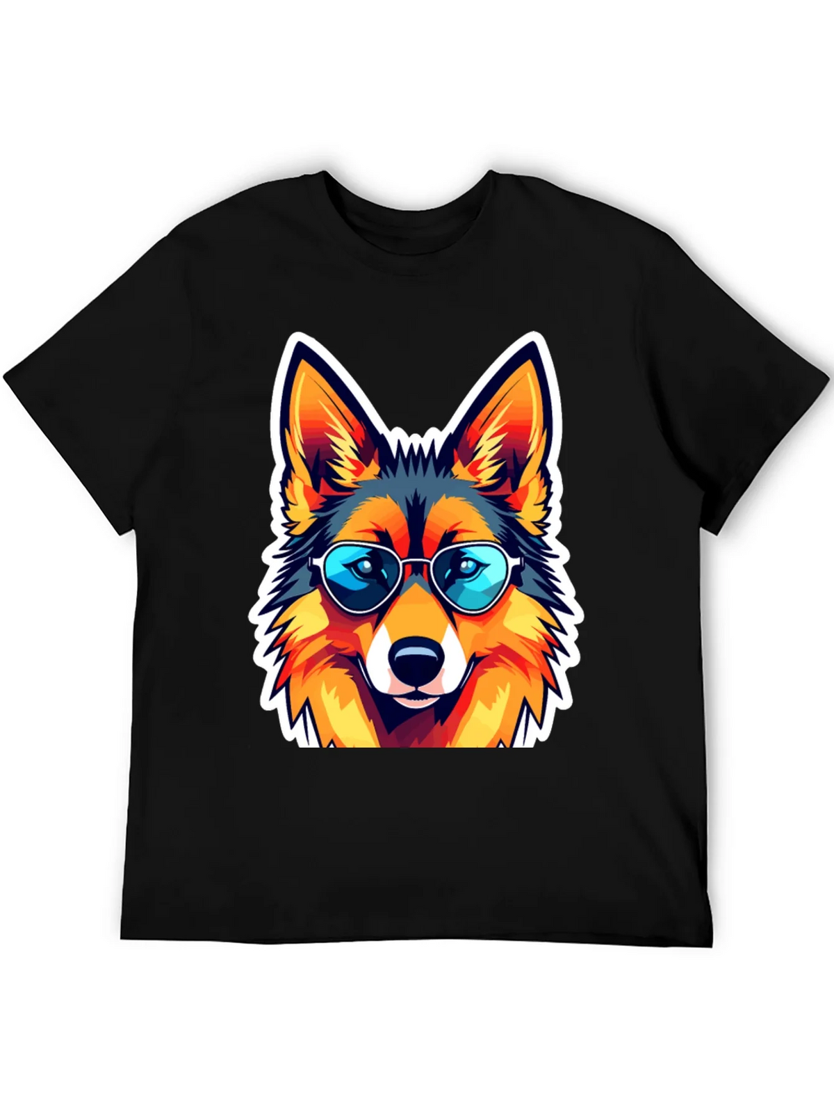 Cool Fox Graphic Tee - Unisex Black T-Shirt product image 5