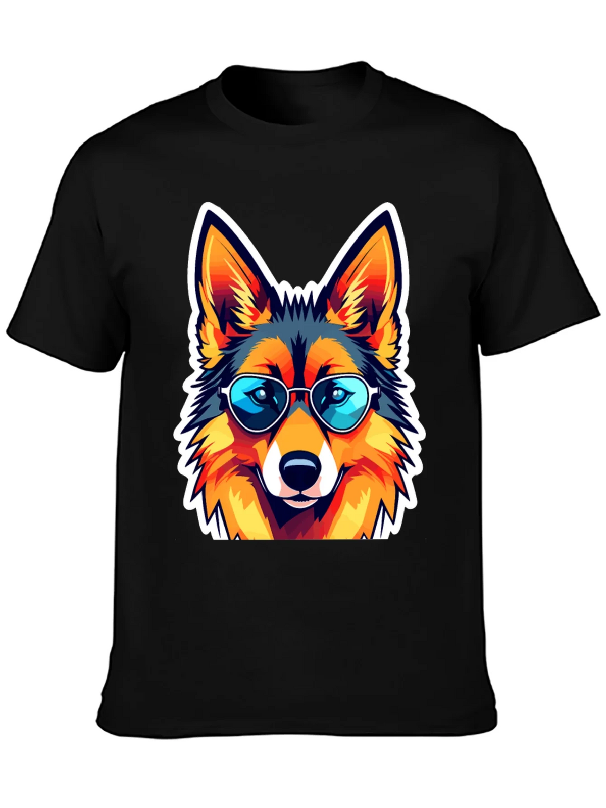Cool Fox Graphic Tee - Unisex Black T-Shirt product image 3
