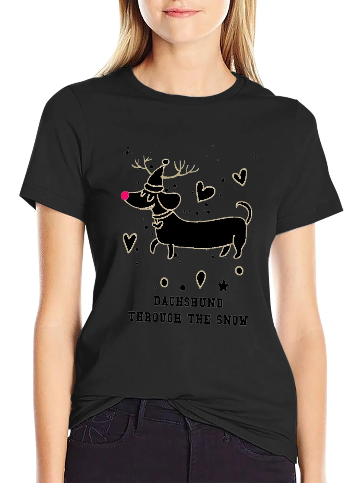 Dachshund Through the Snow Tee product image 2
