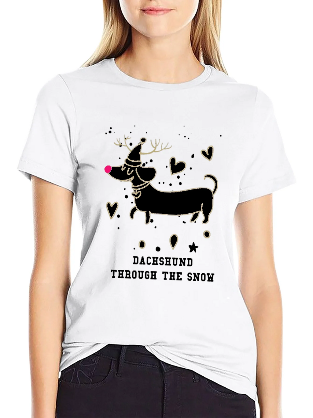 Dachshund Through the Snow Tee product image 8