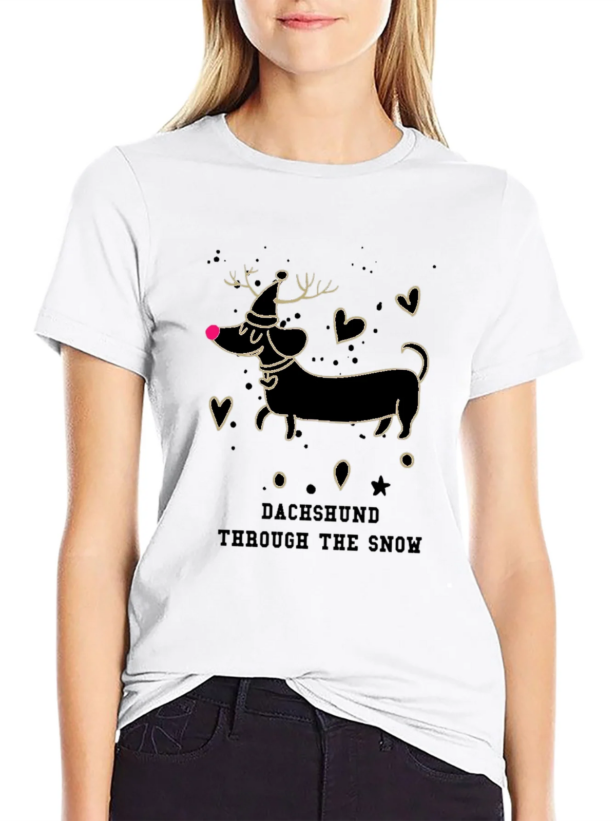 Dachshund Through the Snow Tee product image 8