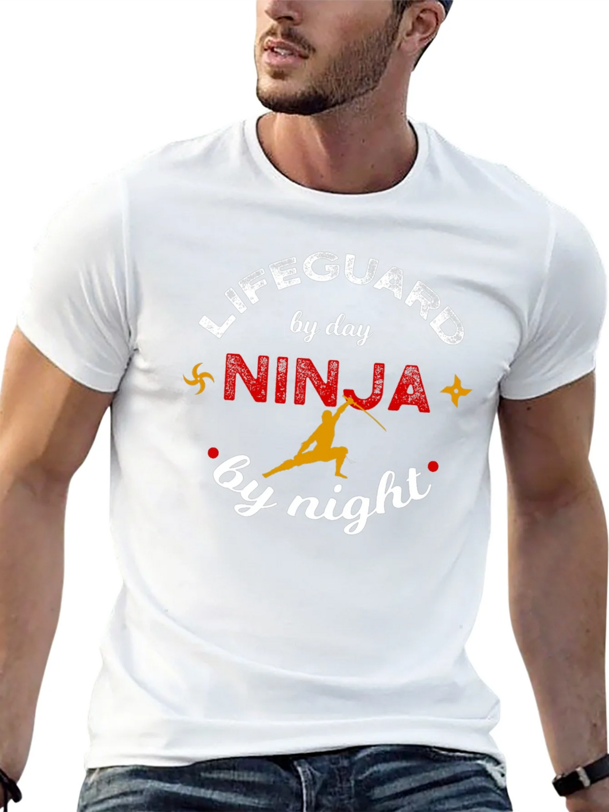 Lifeguard by Day Ninja by Night Graphic T-Shirt product image 12