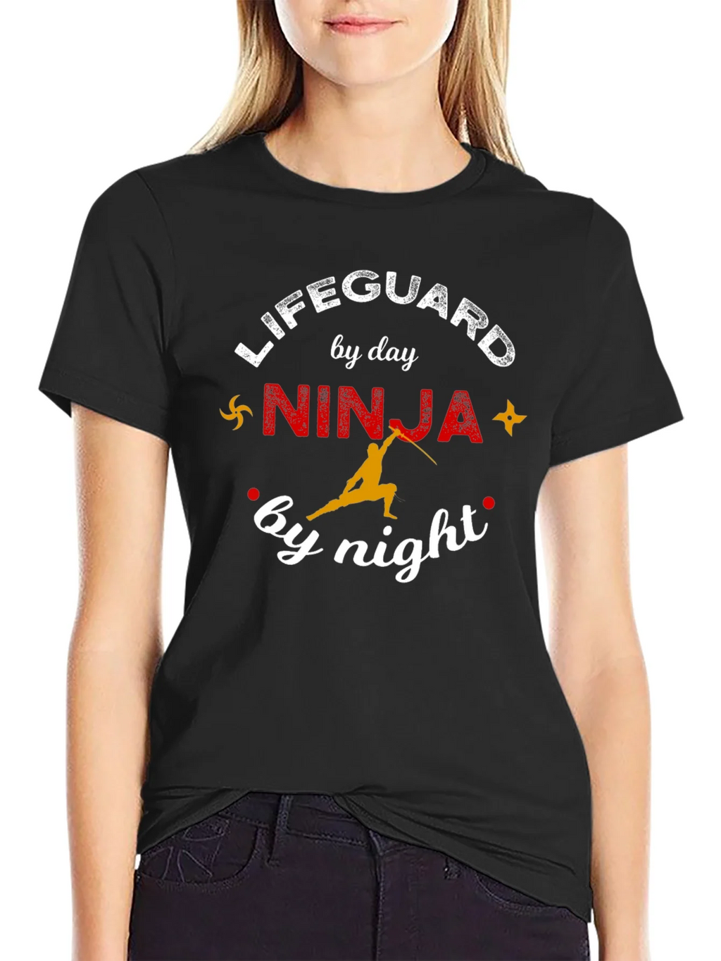 Lifeguard by Day Ninja by Night Graphic T-Shirt product image 2
