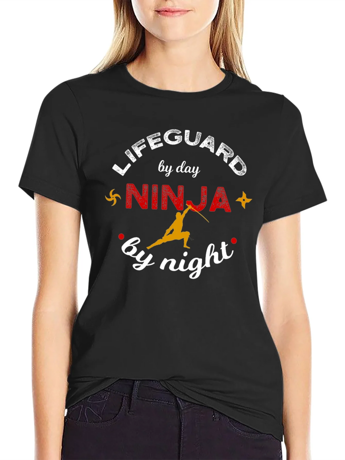 Lifeguard by Day Ninja by Night Graphic T-Shirt product image 2