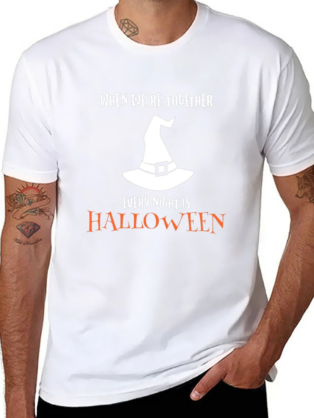 Halloween Couple T-Shirt - Every Night is Halloween