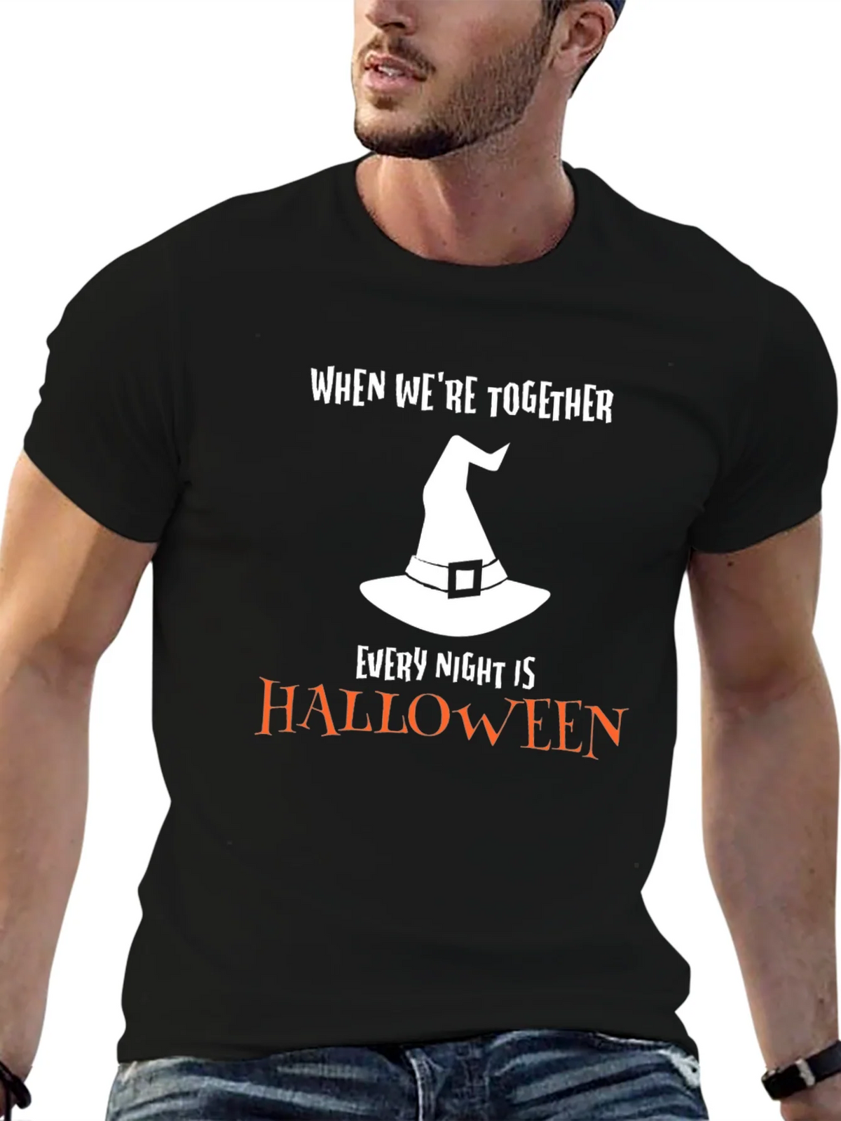 Halloween Couple T-Shirt - Every Night is Halloween