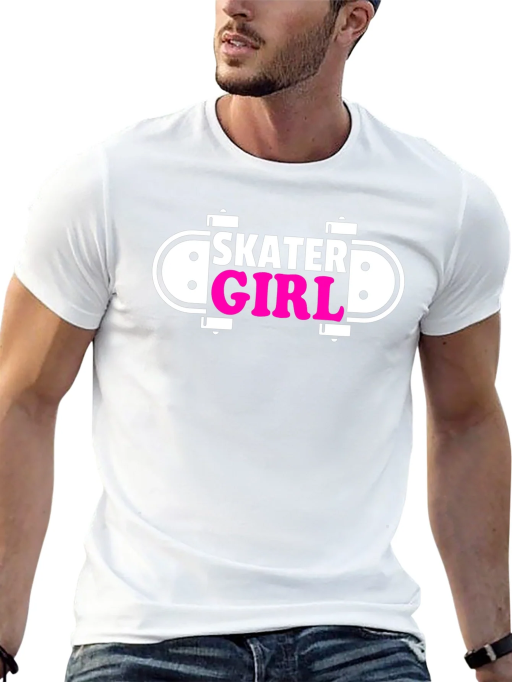 Skater Girl Black Graphic Tee product image 12
