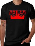 Anime Eyes Graphic Black T-Shirt product image 1