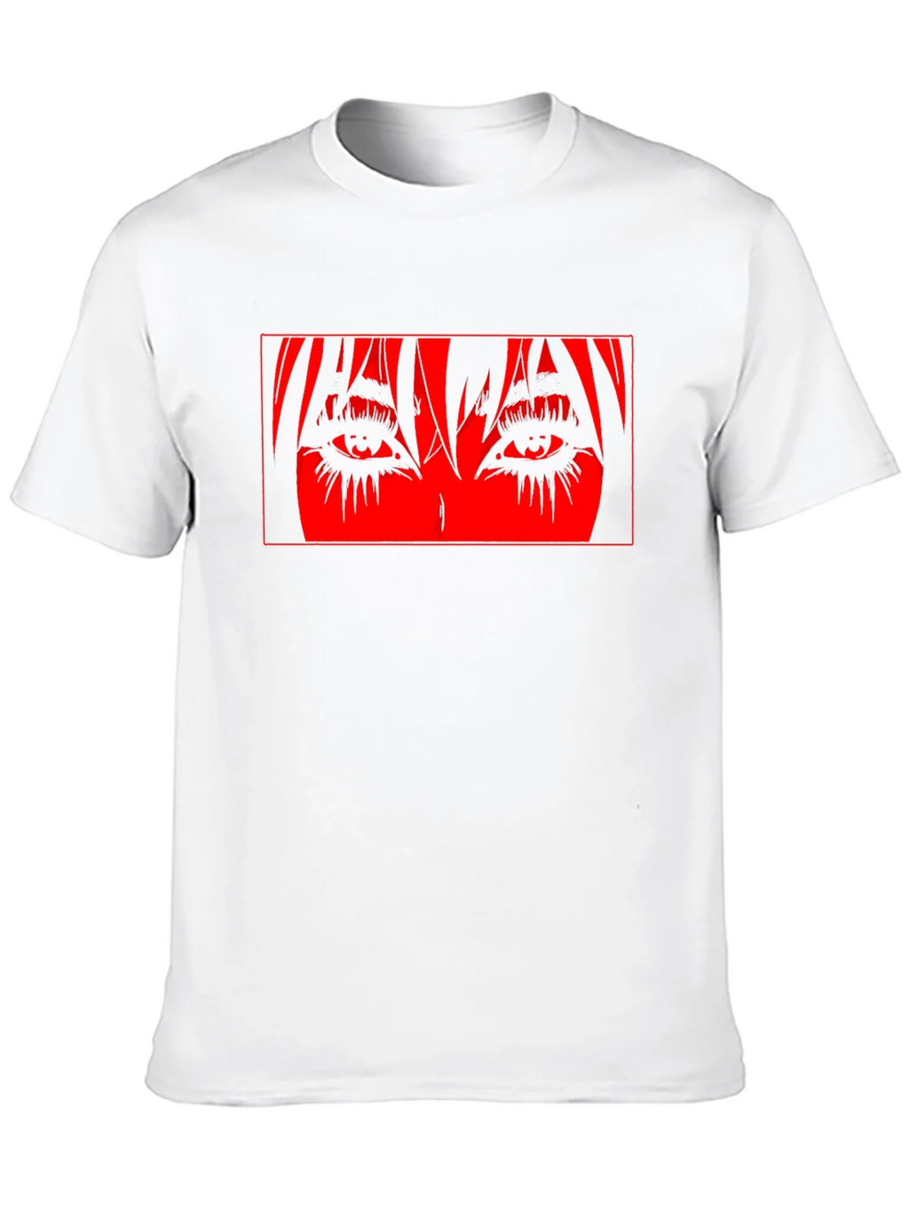 Anime Eyes Graphic Black T-Shirt product image 9